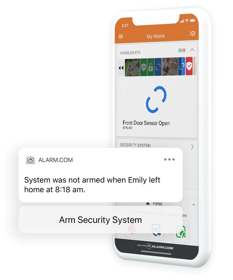 LWR Alarms - Arm Security System